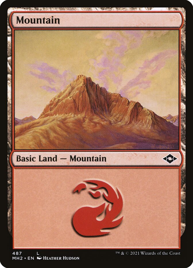 Mountain (487) (Foil Etched)