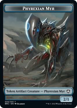 Scrap // Phyrexian Myr Double-Sided Token (Back)