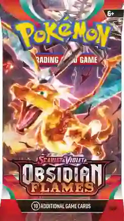 Obsidian Flames Sleeved Booster Pack  [Set of 3]