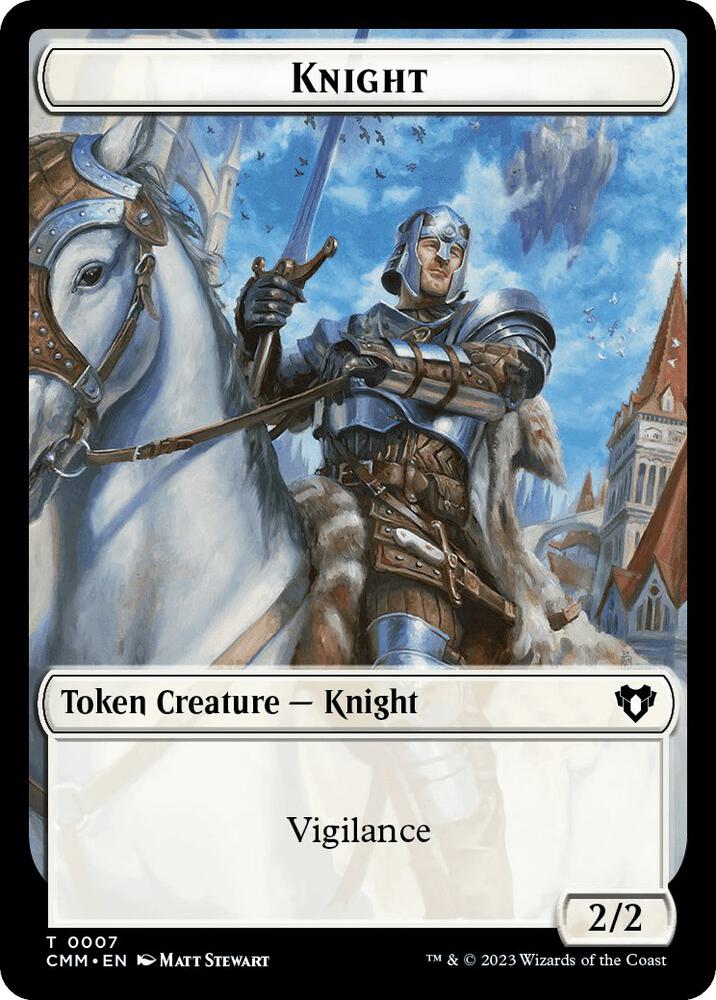 Saproling // Knight Double-Sided Token (Back)