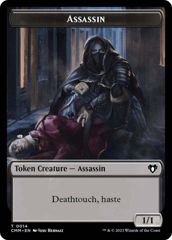 Treasure // Assassin Double-Sided Token (Back)