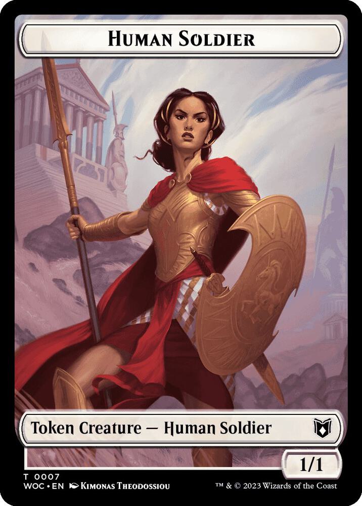 Pirate // Human Soldier Double-Sided Token (Back)