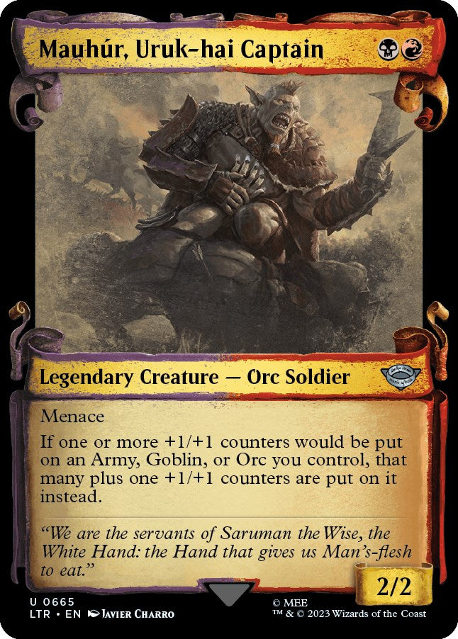 Mauhur, Uruk-hai Captain (Showcase Scrolls)