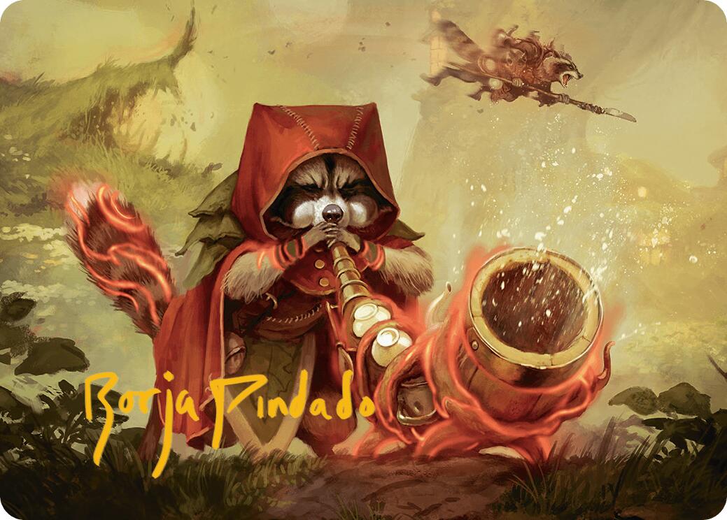 Raccoon Rallier Art Card (Gold-Stamped Signature)