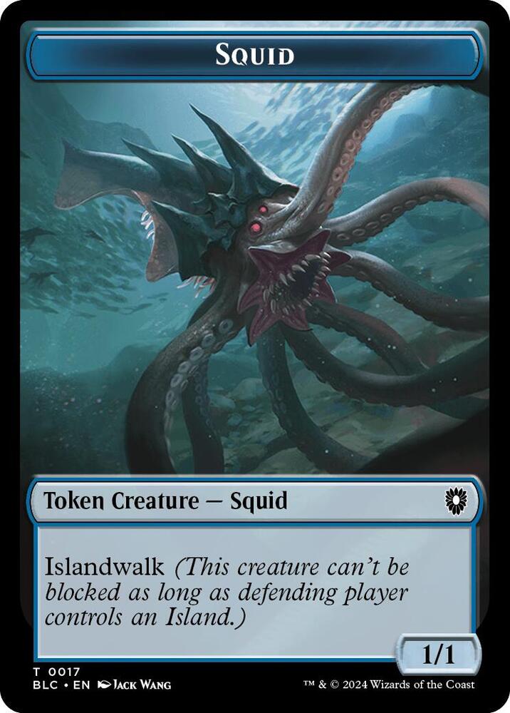 Steelburr Champion // Squid Double-Sided Token (Back)